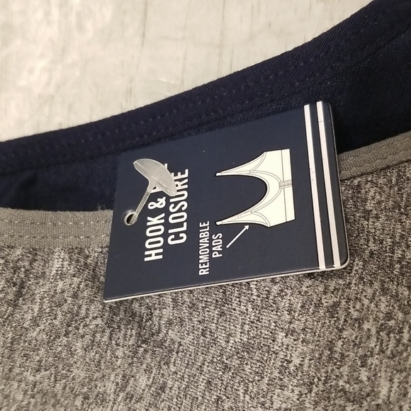 💕NAUTICA💕 Logo Bralettes (2 Pack) ~ Navy Blue   & Gray Medium M NWT - Picture 8 of 9